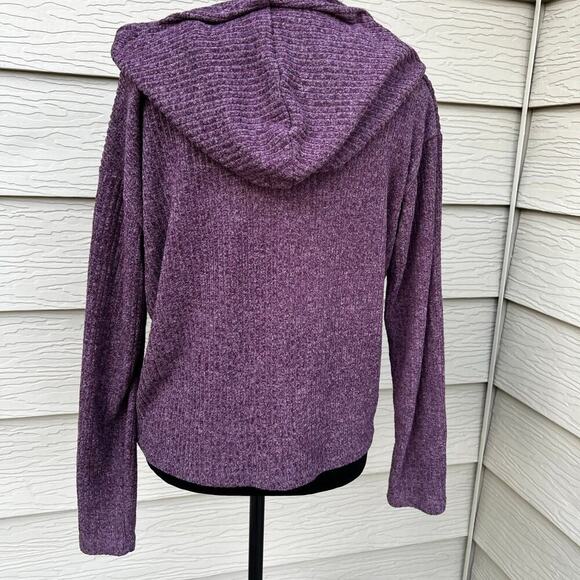 Grace & Lace, 2 piece set, sweater hoodie & bottoms, Plum, women's size XS - Picture 7 of 8